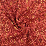 Rayon Twill Print - PANDORA - 007 - Wine