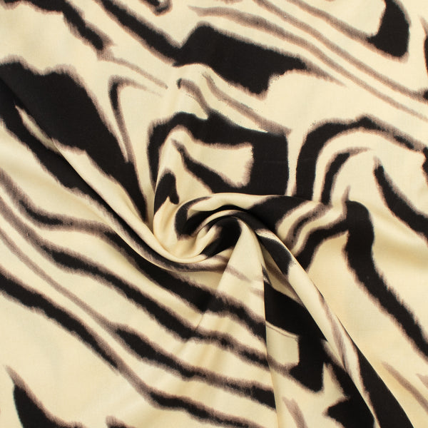 Rayon Twill Print - PANDORA - 009 - Cream