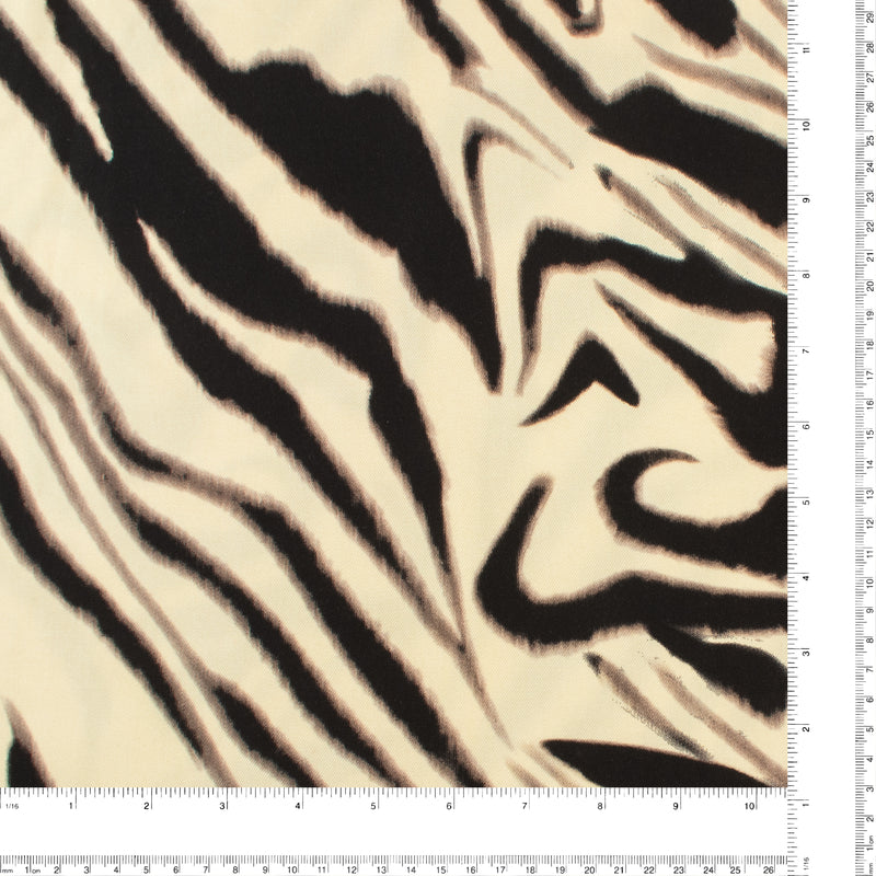 Rayon Twill Print - PANDORA - 009 - Cream