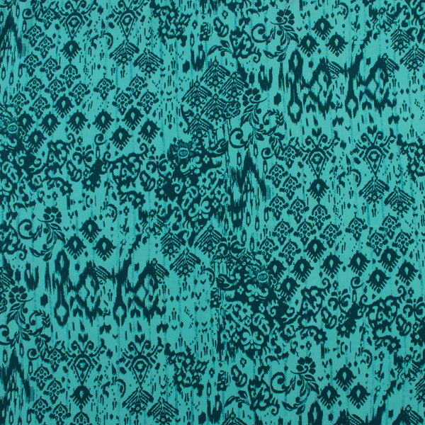 Rayon Twill Print - MANCHESTER - 005 - Dusty Aqua