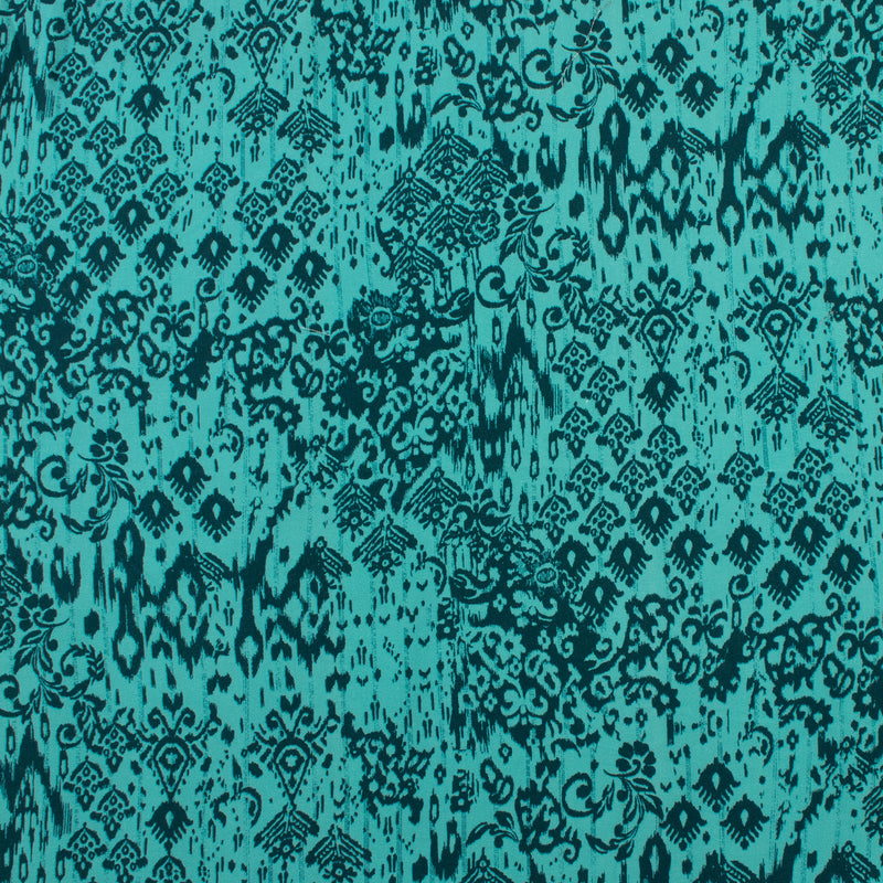 Rayon Twill Print - MANCHESTER - 005 - Dusty Aqua