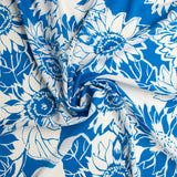 Rayon Voile Print - MARLOWE - 001 - Blue