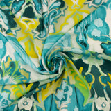 Rayon Voile Print - MARLOWE - 003 - Teal