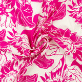 Rayon Voile Print - MARLOWE - 009 - Hot Pink