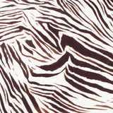 Popeline de rayonne imprimée - <MILA> - 004 - Brun