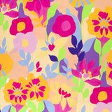 Popeline de rayonne imprimée - <MILA> - 013 - Multicoleur