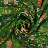 Rayon Poplin Print - MORGAN - 001 - Green