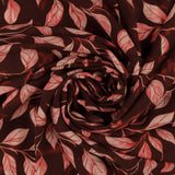 Rayon Poplin Print - MORGAN - 003 - Bordeaux
