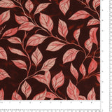 Rayon Poplin Print - MORGAN - 003 - Bordeaux