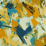 Rayon Poplin Print - MORGAN - 006 - Turquoise