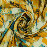 Rayon Poplin Print - MORGAN - 006 - Turquoise