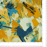 Rayon Poplin Print - MORGAN - 006 - Turquoise