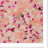 Rayon Poplin Print - MORGAN - 009 - Light Pink
