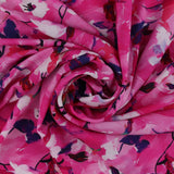 Popeline de rayonne imprimé - <MORGAN> - 011 - Magenta