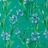 Rayon Poplin Print - MORGAN - 013 - Aqua