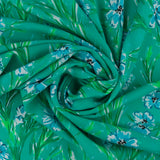 Rayon Poplin Print - MORGAN - 013 - Aqua