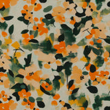 Rayon Poplin Print - MORGAN - 025 - Tangerine