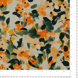 Rayon Poplin Print - MORGAN - 025 - Tangerine