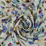 Rayon Poplin Print - MORGAN - 026 - Offwhite