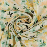 Popeline de rayonne imprimé - <MORGAN> - 027 - Jaune