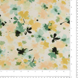 Popeline de rayonne imprimé - <MORGAN> - 027 - Jaune