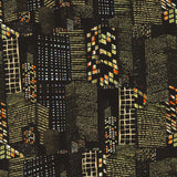 Rayon Print - ARIELLE - 002 - Black