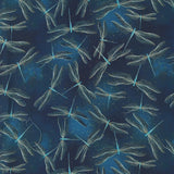 Rayon Print - ARIELLE - 003 - Navy