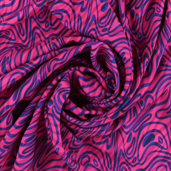 Rayon Print - ARIELLE - 004 - Fuschia