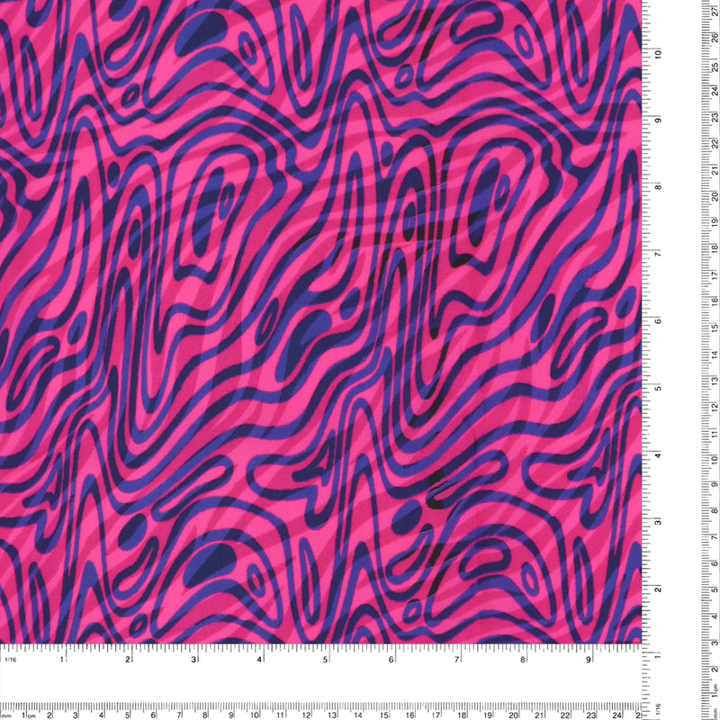 Rayon Print - ARIELLE - 004 - Fuschia