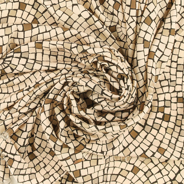 Rayon Print - ARIELLE - 005 - Beige