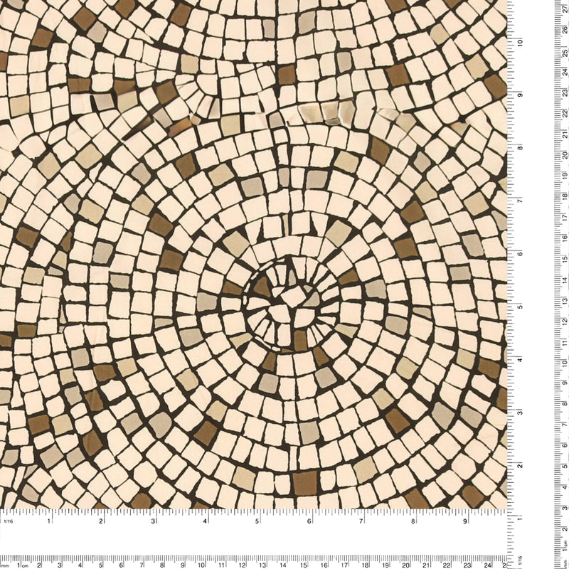 Rayon Print - ARIELLE - 005 - Beige