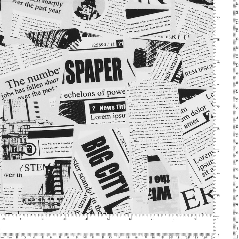 Rayonne imprimé - ARIELLE -006 - Blanc Cassé