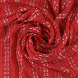 Rayon Embroidery - MILA - 001 - Red
