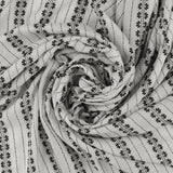 Rayon Embroidery - MILA - 002 - White