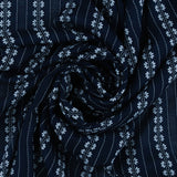Rayon Embroidery - MILA - 003 - Navy