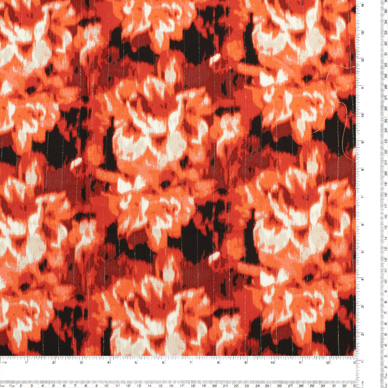 Metalic Crinkled Stripe - PANDORA - 001 - Red