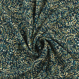 Rayure froissée métallisée - PANDORE - 002 - Marine