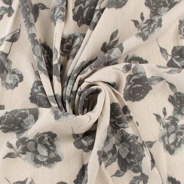 Metalic Crinkled Stripe - PANDORA - 004 - Stone