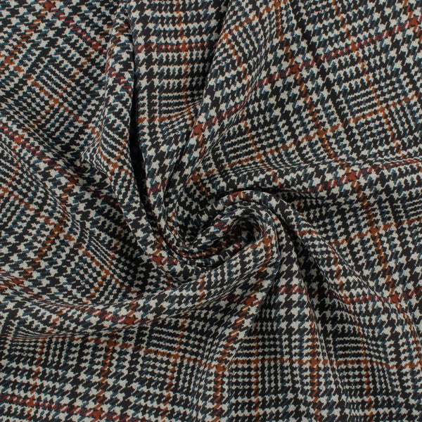 Challis de rayonne imprimé - NORA - 002 - Noir