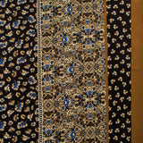 Challis de rayonne imprimé - NORA - 003 - Noir