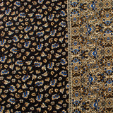 Challis de rayonne imprimé - NORA - 003 - Noir