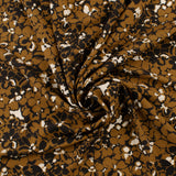 Challis de rayonne imprimé - NORA - 007 - Brun