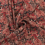 Challis de rayonne imprimé - NORA - 012 - Noir