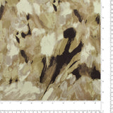 Rayonne satin imprimé - ARÔME - 002 - Taupe