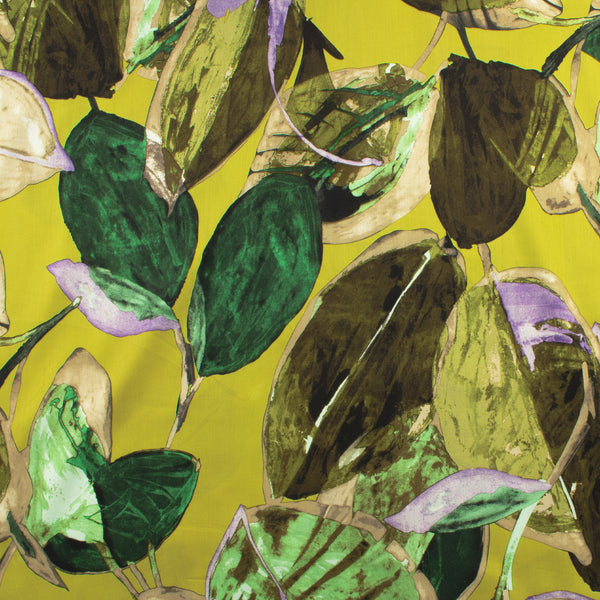 Rayon Satin Print - VERDE - 001 - Moss