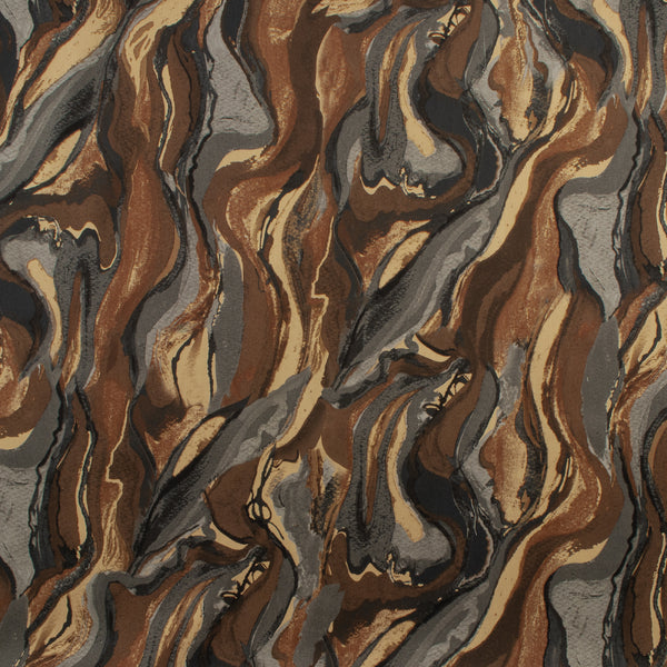 Rayon Satin Print - AROMA - 001 - Grey