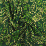 Rayonne satin imprimé - VERDE - 001 - Vert Foncé