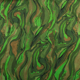 Rayon Satin Print - VERDE - 002 - Green