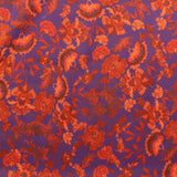 Rayon Satin Print - PANDORA - 001 - Purple