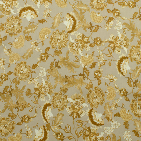 Rayon Satin Print - PANDORA - 002 - Taupe